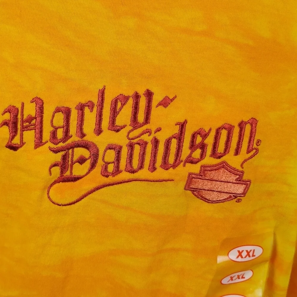 Harley Davidson Adults Size 2XL NWT Biker Shirt Sunburst  Ohio  Motorcycle